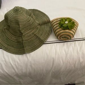 Sun hat with holding bag